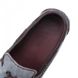 Berluti Grey Shaded Suede Loafers Size 43.5 