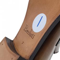 Berluti Brown Leather Andy Penny Loafers Size 41