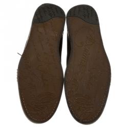 Berluti Brown Suede Lace Up Boots Size 42.5