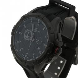 Bernhard H Mayer Black Stainless Steel Victor Chronograph Men's Wristwatch 50MM