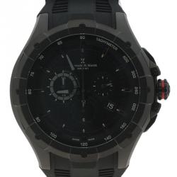 Bernhard H Mayer Black Stainless Steel Victor Chronograph Men's Wristwatch 50MM