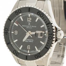 Bernhard H. Mayer Black Stainless Steel Nauticus Austro Limited Edition Men's Wristwatch 45MM