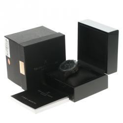 Bernhard H Mayer Black Stainless Steel Victor Chronograph Men's Wristwatch 50MM