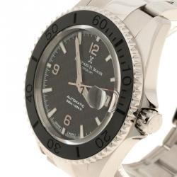 Bernhard H. Mayer Black Stainless Steel Nauticus Austro Limited Edition Men's Wristwatch 45 MM