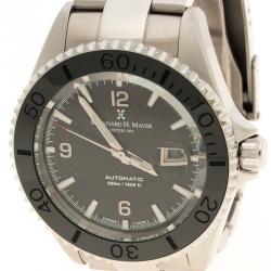 Bernhard H. Mayer Black Stainless Steel Nauticus Austro Limited Edition Men's Wristwatch 45 MM