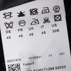 Pre Owned بنطلون بوس باي هوغو بوس صوف أسود مفصل S