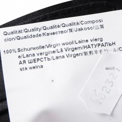 Pre Owned بنطلون بوس باي هوغو بوس صوف أسود مفصل S