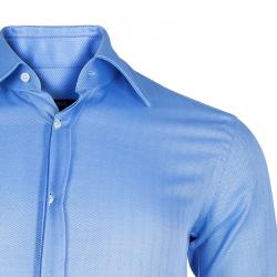 قميص رجالي بوس باي هيوغو بوس شيفرون أزرق S