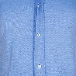 قميص رجالي بوس باي هيوغو بوس شيفرون أزرق S