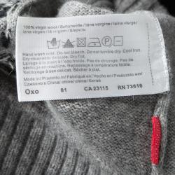 Boss Orange by Hugo Boss Grey Patterned Sleeve and Back Detail Sweater XL