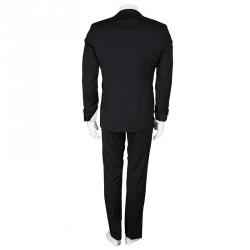 Boss by Hugo Boss Super 100 Black Wool Slim Fit Tuxedo Suit S