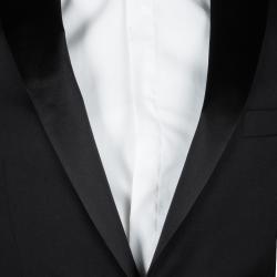 Boss by Hugo Boss Super 100 Black Wool Slim Fit Tuxedo Suit S