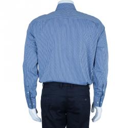 مملوكة مسبقًا BOSS By Hugo Boss Pinstripe Formal Shirt L