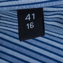 مملوكة مسبقًا BOSS By Hugo Boss Pinstripe Formal Shirt L