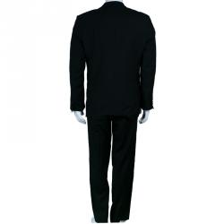 مملوكة مسبقًا Boss By Hugo Boss Men's Black Tuxedo Suit M