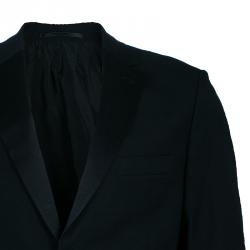 مملوكة مسبقًا Boss By Hugo Boss Men's Black Tuxedo Suit M