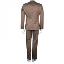 Pre Owned Boss by Hugo Boss Men's Beige Suit S