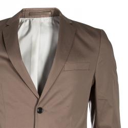 Pre Owned Boss by Hugo Boss Men's Beige Suit S