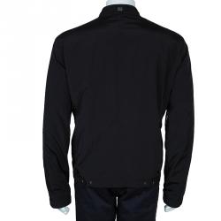 Pre Owned Boss by Hugo Boss Men's Black Nylon Jacket L