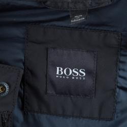 Pre Owned Boss by Hugo Boss Men's Black Nylon Jacket L