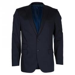 Boss By Hugo Boss Men's Black Cotton Blazer L