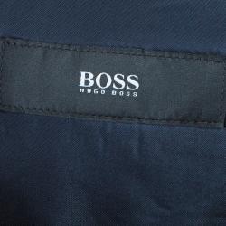 Pre Owned Boss By Hugo Boss Men's Black Cotton Blazer L