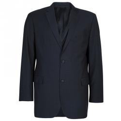 مملوكة مسبقًا Boss by Hugo Boss Men's Grey Wool Suit L