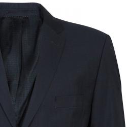 مملوكة مسبقًا Boss by Hugo Boss Men's Grey Wool Suit L
