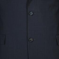 مملوكة مسبقًا Boss by Hugo Boss Men's Grey Wool Suit L
