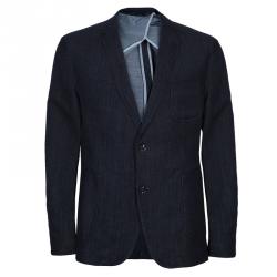 Pre Owned Boss by Hugo Boss Men's Black Pocket Detail Blazer XL