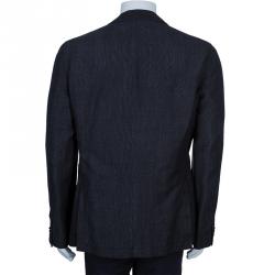 Pre Owned Boss by Hugo Boss Men's Black Pocket Detail Blazer XL