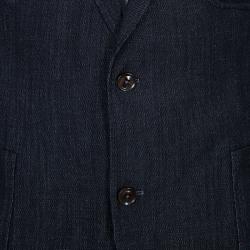 Pre Owned Boss by Hugo Boss Men's Black Pocket Detail Blazer XL