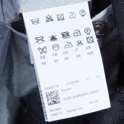 Pre Owned Boss by Hugo Boss Men's Black Pocket Detail Blazer XL