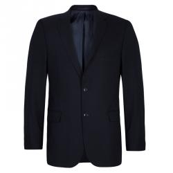 Pre Owned Boss by Hugo Boss Men's Black Striped Blazer M