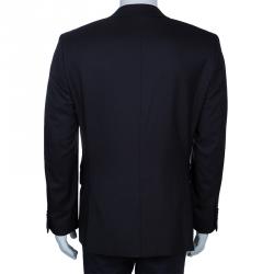 مملوكة مسبقًا Boss by Hugo Boss Men's Black Striped Blazer M