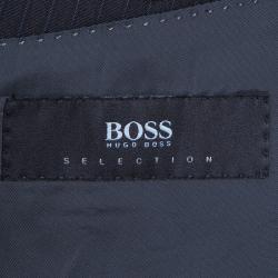 مملوكة مسبقًا Boss by Hugo Boss Men's Black Striped Blazer M