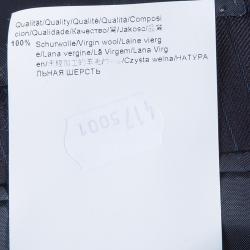 مملوكة مسبقًا Boss by Hugo Boss Men's Black Striped Blazer M