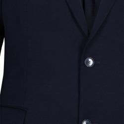 Pre Owned Boss by Hugo Boss Men's Navy Blue Suit L