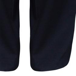 Pre Owned Boss by Hugo Boss Men's Navy Blue Suit L