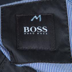 مملوكة مسبقًا جاكيت بوس باي هوغو بوس نايلون أسود رجالي L