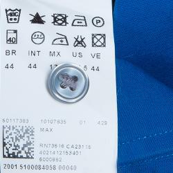 Pre Owned قميص بوس باي هوغو بوس أزرق رجالي L