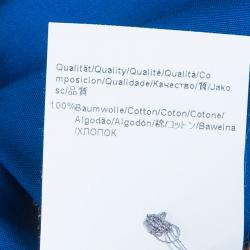 Pre Owned قميص بوس باي هوغو بوس أزرق رجالي L