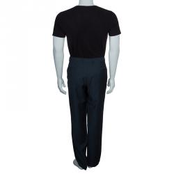 Pre Owned Boss By Hugo Boss Men's Grey Trousers M
