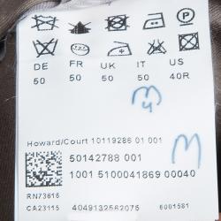 Pre Owned Boss By Hugo Boss Men's Black Striped Trousers L