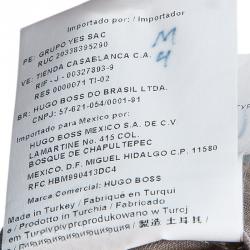 Pre Owned Boss By Hugo Boss Men's Black Striped Trousers L