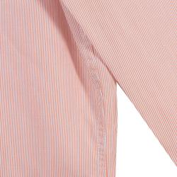 Pre Owned قميص بوس باي هوغو بوس قطن برتقالي مقلم بأكمام طويلة مقاس S