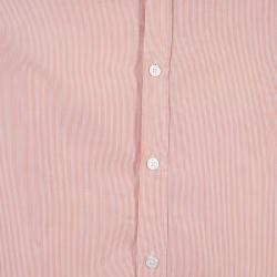 Pre Owned قميص بوس باي هوغو بوس قطن برتقالي مقلم بأكمام طويلة مقاس S