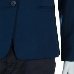 Pre Owned Boss By Hugo Boss Navy Blue Blazer M