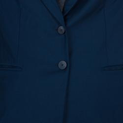 Pre Owned Boss By Hugo Boss Navy Blue Blazer M