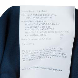Pre Owned Boss By Hugo Boss Navy Blue Blazer M
